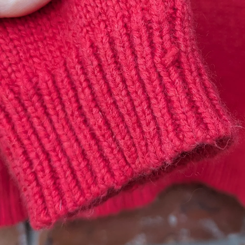 Marine Layer Archive Fair Isle Alpine Sweater Red M Wool Alpaca Blend - Picture 7 of 10